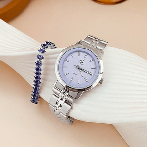 Set Regalo Personalizzato per Donna: <span class=keywords><strong>Orologio</strong></span> al Quarzo con <span class=keywords><strong>Bracciale</strong></span> in Pelle, Quadrante 30mm, Scatola Arancione, MOQ 96 Set, Movimento SEIKO, Resistente all'Acqua - Product Image 5