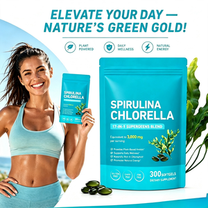 Complément Alimentaire en Gélules Molles d'Algues Spirales Vertes OEM, Protéines Végétales, Chlorophylle, Herbes, Énergie Naturelle, Personnalisable - Product Image 5