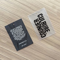 Étiquette de marque personnalisée de luxe, écologique, en PVC souple de 300 g et papier enduit, étiquettes imprimées pour sacs, chaussures et vêtements