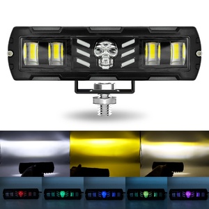 Feux antibrouillard LED RGB 12V-24V, nouveau style, feux de conduite, feux stroboscopiques d'urgence pour moto, camion, SUV, VTT - Product Image 4