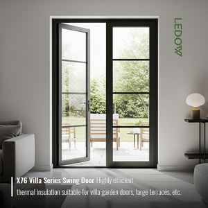 <span class=keywords><strong>Porte</strong></span> française en aluminium isolée et imperméable <span class=keywords><strong>de</strong></span> style nord-américain avec certification NFRC |   Fournisseur <span class=keywords><strong>de</strong></span> projets pour terrasses et entrées - Product Image 4