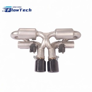 ระบบท่อไอเสียแคทแบ็กวาล์วทรอนิกส์สแตนเลส T304 พร้อมหม้อพักเสียงสำหรับรถปอร์เช่ GT3 992 - Product Image 2