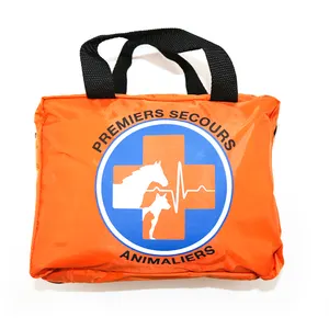 Kit di pronto soccorso per animali domestici personalizzabile borsa portatile di grande capacità per cure mediche per animali