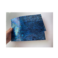 Plaques de nacre bleue adoucies en gros, procédé de revêtement lumineux pour la décoration intérieure et le mobilier