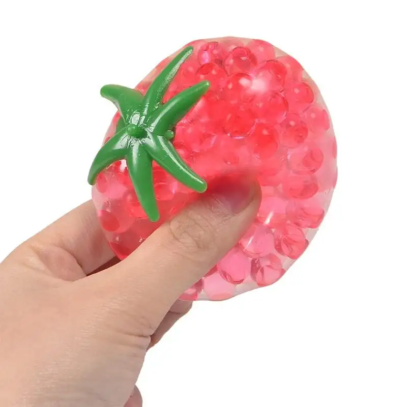 2.4 Inch Tomato Squeezing Joy Decompression Toy Squeezing Ball Fun Decompression Toy Party Favors Gift Funny Toys For Children