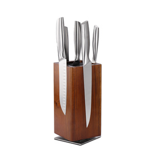 Bloc de <span class=keywords><strong>couteaux</strong></span> magnétique en bois d'acacia rotatif à 360 degrés en gros - Product Image 1