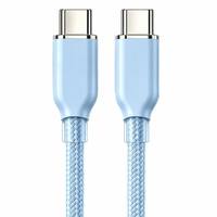 Cable de Datos USB C a Tipo C de 65W con Carga Rápida PD, Cable de Cobre Puro con Trenzado de Nailon para iPhone, Samsung, Huawei, Xiaomi