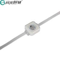 Luz LED Inteligente para Aleros, Personalizada de Fábrica, DC24V, 30m, 60 LED, IP67, Decoración de Fachada de Villa para Exteriores, Luz de Cuerda RGB para Fiestas