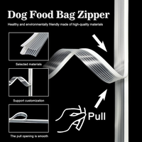 Sachet à soufflet latéral avec fermeture éclair supérieure, emballage barrière haute qualité de qualité alimentaire pour sachet de friandises pour chien, pour aliments pour chien Black Hawk 10kg