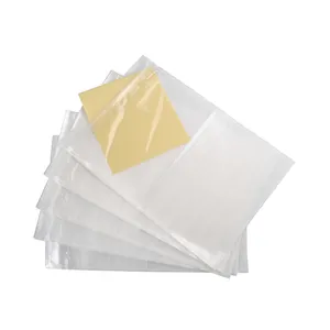 Enveloppes auto-adhésives transparentes, lot de 50, format A4, A5, A6, liste d'emballage fermée, pochette, documents enveloppe, pour la livraison