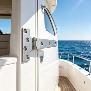 Charnière en T robuste en acier inoxydable AISI316 pour bateaux et yachts, charnière de sangle de type T, charnières moulées pour yachts - Product Image 4