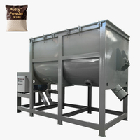 Additifs liquides prémélange condiments d'assaisonnement horizontaux revêtement épices équipement de mélange Machine 100kg mélangeur de poudre de polymère 500kg
