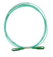 FTTH Jarretiere 1,6mm 3,5 m Aqua G657A2 Cable de conexión de Fibra óptica Verde 2M Jumper SC Simplex Sm Sx Scapc Cable de conexión de fibra óptica