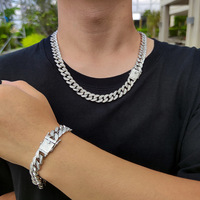 Vente chaude hommes Hip Hop laiton cubain lien chaîne collier plaqué or CZ Zircon pour la fête de mariage fiançailles haut choix cadeau