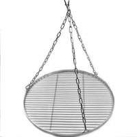 Racks à casseroles suspendus en acier inoxydable, grille pivotante pour trépied extérieur, grillrost pivotant en acier inoxydable antirouille