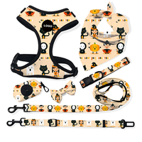 Harnais multifonctionnel 7-en-1 pour animaux de compagnie Combo Nylon durable sans traction Conception Logo personnalisé Remise en gros