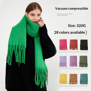 Nuovi Arrivi: Sciarpa/Stola Invernale da Donna Morbida, Calda e Spessa in Filato Tinto, Lunga e Casual - Product Image 2