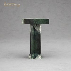 <span class=keywords><strong>Table</strong></span> <span class=keywords><strong>console</strong></span> en forme de T arche de luxe de designer <span class=keywords><strong>scandinave</strong></span> italien avec entrée en marbre vert - Product Image 2