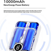 Nouvelle batterie externe portable ultra-mince pour l'extérieur, mini 10000mAh Li-Polymère, écran LCD, charge rapide PD30W, chargeur de téléphone