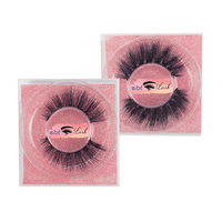 Cils entiers en gros, cils 3D, étiquette privée personnalisée, cils en vison sibérien vaporeux de 25 mm, livraison directe