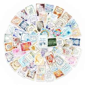 50 Pegatinas de Vinilo con <span class=keywords><strong>Frases</strong></span> <span class=keywords><strong>Motivadoras</strong></span> en Acuarela, Resistentes al Agua, Estilo Vintage, para Decorar Laptops, Diarios y Álbumes de Recortes - Product Image 2