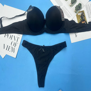 2.05 dolar YRF026 Size36-46 B fincan düz renk çift kalın sutyen <span class=keywords><strong>Penty</strong></span> seti kadın sutyen ve külot tüm renkler ile setleri - Product Image 6