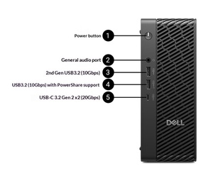 Ordinateur de travail graphique miniature <span class=keywords><strong>Dell</strong></span> Pro Max Micro FCM2250 d'origine avec Ultra9-285, 32 Go de RAM, 1 To de SSD - Product Image 2