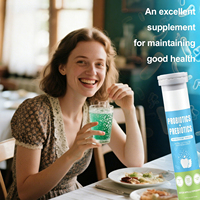 VitaHall OEM Comprimés Effervescents Probiotiques Naturels pour la Santé Intestinale, Soutien Prébiotique pour la Digestion, Certifié HALAL, Adulte