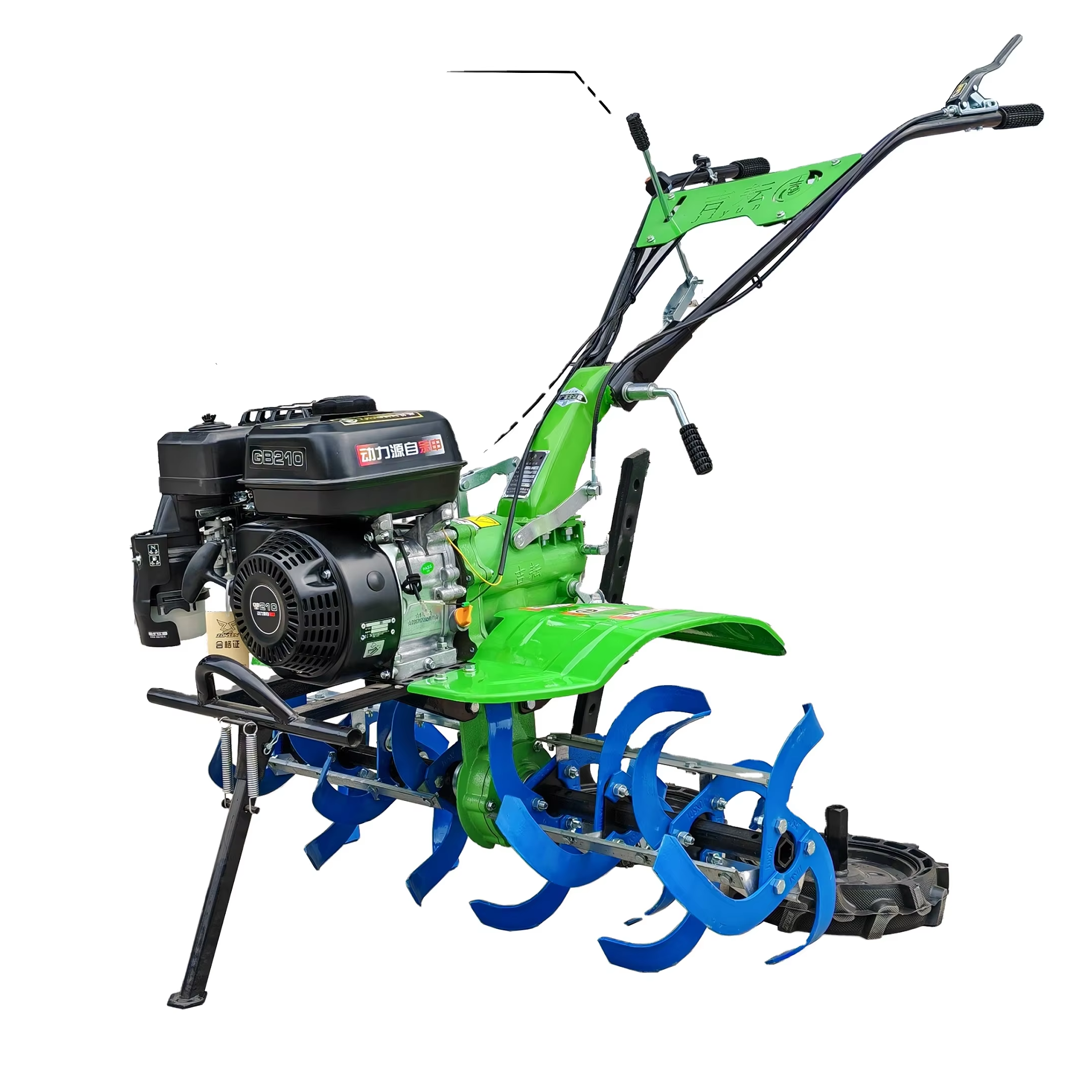 212cc 7HP, бензиновый микрокультиватор, культиватор, Многофункциональный ручной трактор для фермерских и бытовых садовых вспашек и прополок