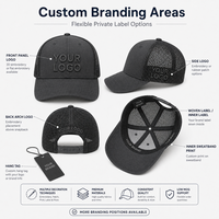 Casquette Trucker Kaki Tendance avec Patch Brodé Personnalisé, Dos en Maille Noire Respirant et Imperméable, Réglable pour la Chasse en Extérieur