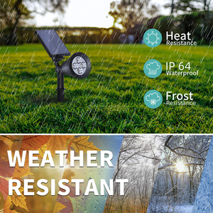 Il miglior faretto ad energia solare impermeabile per l'illuminazione del paesaggio del cortile esterno senza fili del giardino - Product Image 2