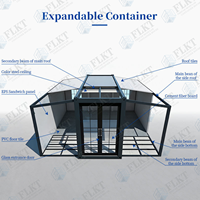 FLKT Maisons Modulaires Préfabriquées Modernes 20ft 40ft – Villa Conteneur de Luxe Extensible et Pliable – Kit Maison Préfabriquée Portable