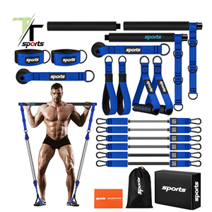 ערכת מוט פילאטיס סיטונאית של TTSPORTS עם רצועות התנגדות, ציוד אימון נייד לכל הגוף, אימון כושר ביתי, ייצור לפי הזמנה - Product Image 4