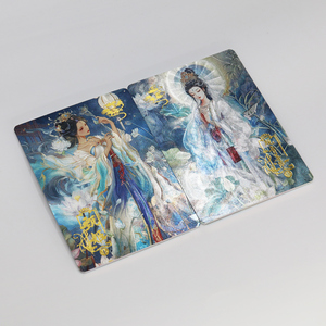 การ์ดสะสม TCG ลายทองคำเปลว ภาพวาดสีน้ำสตรีสาวตะวันออกโบราณแบบจีน ประกายวิบวับ ชุดการ์ดสะสม - Product Image 5