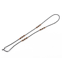 Chaîne à lunettes en acrylique noir de haute qualité, porte-lunettes tendance pour lunettes de vue et de soleil, hommes et femmes, Ninestar B029 antidérapant