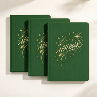 Carnet A5 à couverture rigide, impression dorée personnalisée, journal à motifs, carnet d'écriture, papeterie, cadeau
