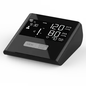 Intelligente monitor digitale della frequenza cardiaca sfigmomanometro famiglia e ospedale da polso monitor della pressione sanguigna grande schermo LCD 4.5"