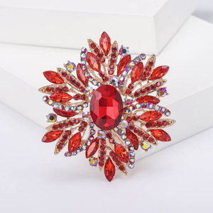 Broches rétro de luxe, grandes broches en cristal et strass, accessoires pour femmes pour vêtements - Product Image 3