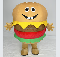 Efun Meilleure vente Costume gonflable pour marcher Hamburger Mascotte pour Burger Shop Publicité Promotion