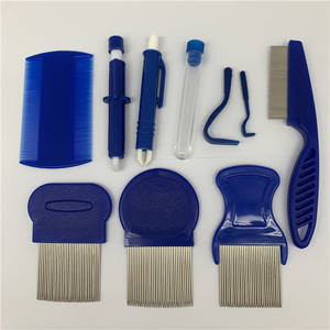 NEW variopinta di plastica in acciaio inox Pet dog <span class=keywords><strong>cat</strong></span> tick remover pet pulce di rimozione tick pettine cane pidocchi pettine - Product Image 3