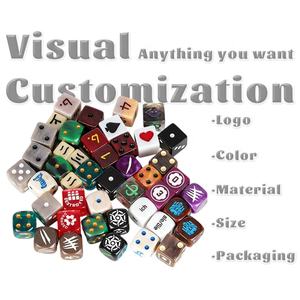 ลูกเต๋า FACCUB D6 แบบ 6 ด้าน สำหรับเกมกระดานและ RPG ราคาขายส่ง ผลิตจากพลาสติกเรซิ่นคุณภาพดี ทนทาน ตัวเลขชัดเจน ทำด้วยมือ เหมาะสำหรับคืนเกม - Product Image 5