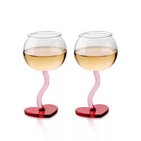 L Valentijn Cadeau Hartvormige Glazen Beker 300Ml Hoog Borosilicaatglas Champagne Wijnbeker