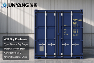 40GP Dry Cargo <b>Container</b> 40 Foot Standard Shipping <b>Container</b>, Corten Steel <b>Storage</b> <b>Container</b> for Logistics Transportation - Product Image 2