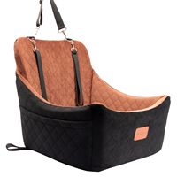 WOOAIDAGG Siège de voiture pour chien Siège de voiture pour animal de compagnie amovible et lavable en gros avec 3 sangles réglables Classic
