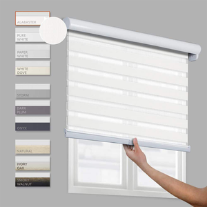 Persiana Enrollable Inteligente Wifi Tuya, Automática, Solar, Motorizada, <span class=keywords><strong>para</strong></span> Interiores, Tipo Zebra, Opaca, con Control Inteligente <span class=keywords><strong>para</strong></span> Ventanas - Product Image 2