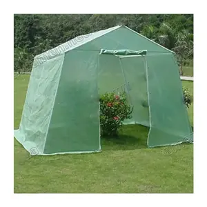 Easy Set Up Translucence Mesh PE Greenhouse with Rolling Up Door