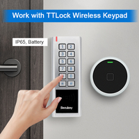 Secukey SF7-Ble IP67 Tahan Air TTlock Ble App Smart Door Lock Reader RFID Biometrik Sidik Jari Sistem Kontrol Akses Pintu