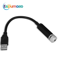 Espumoso USB enchufe Mini LED coche USB luz techo estrella noche luces proyector Interior lámpara coche atmósfera decoración luces