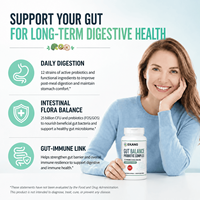 Cápsulas Sinbióticas de Marca Privada, 12 Cepas Probióticas con Prebióticos, Apoyo Inmunológico y a la Flora Intestinal Digestiva