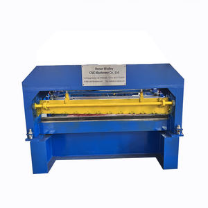 Machine de découpe de carreaux à faible coût d'exploitation, neuve, pour plaques en acier inoxydable et tôles métalliques, avec système de redressement et nivellement hydraulique à roulement. - Product Image 4